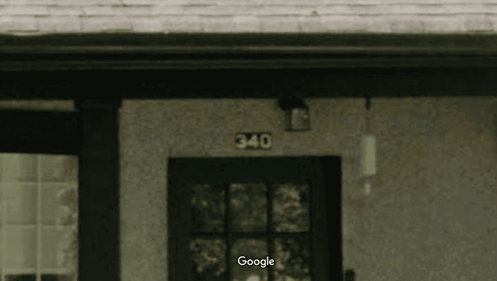 A very low quality image of a "340" house number plate in Strathcona, Vancouver.