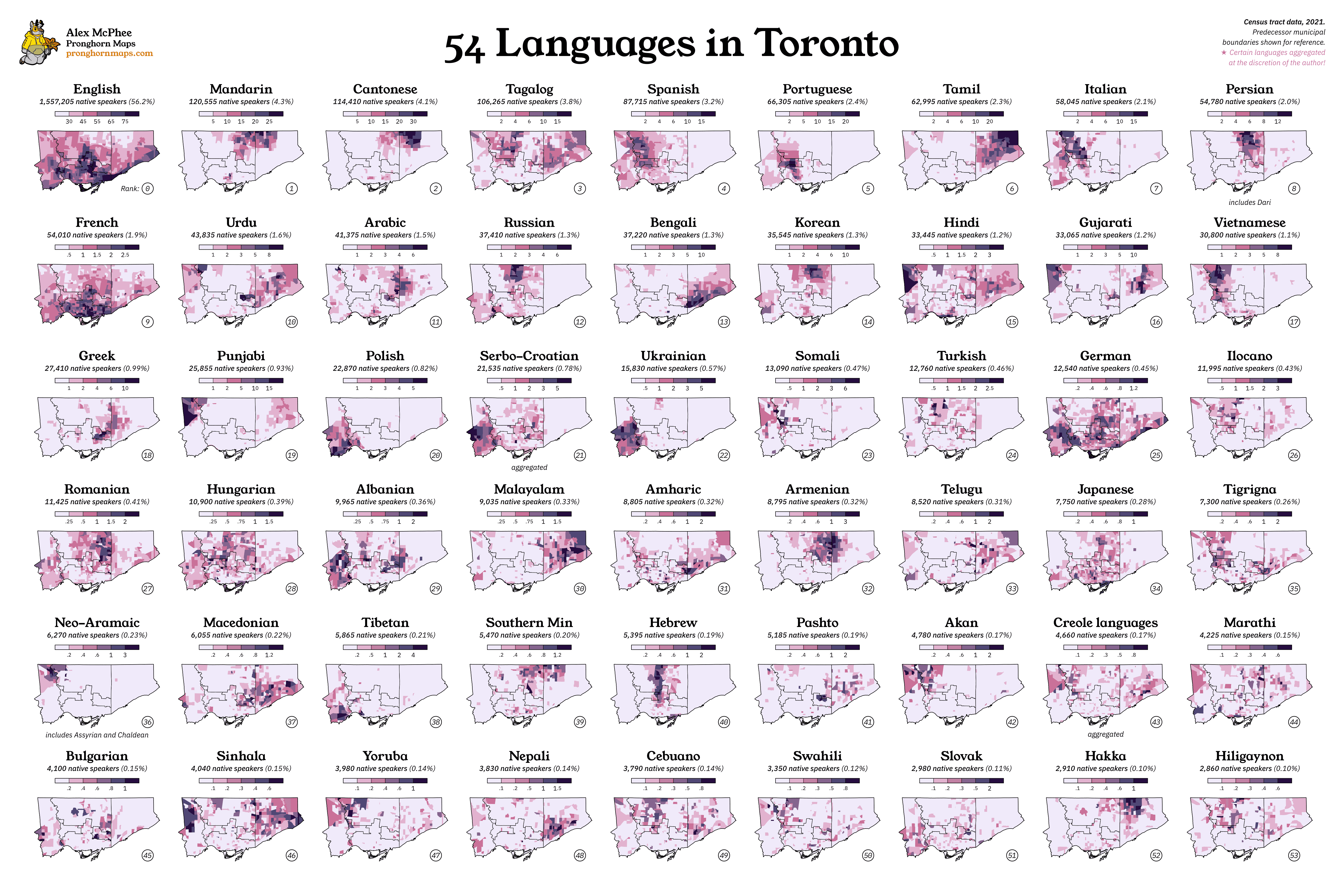 You asked for it: even MORE languages. Never lose another argument about where the local Tibetan community lives. Accurate to the 2021 census.