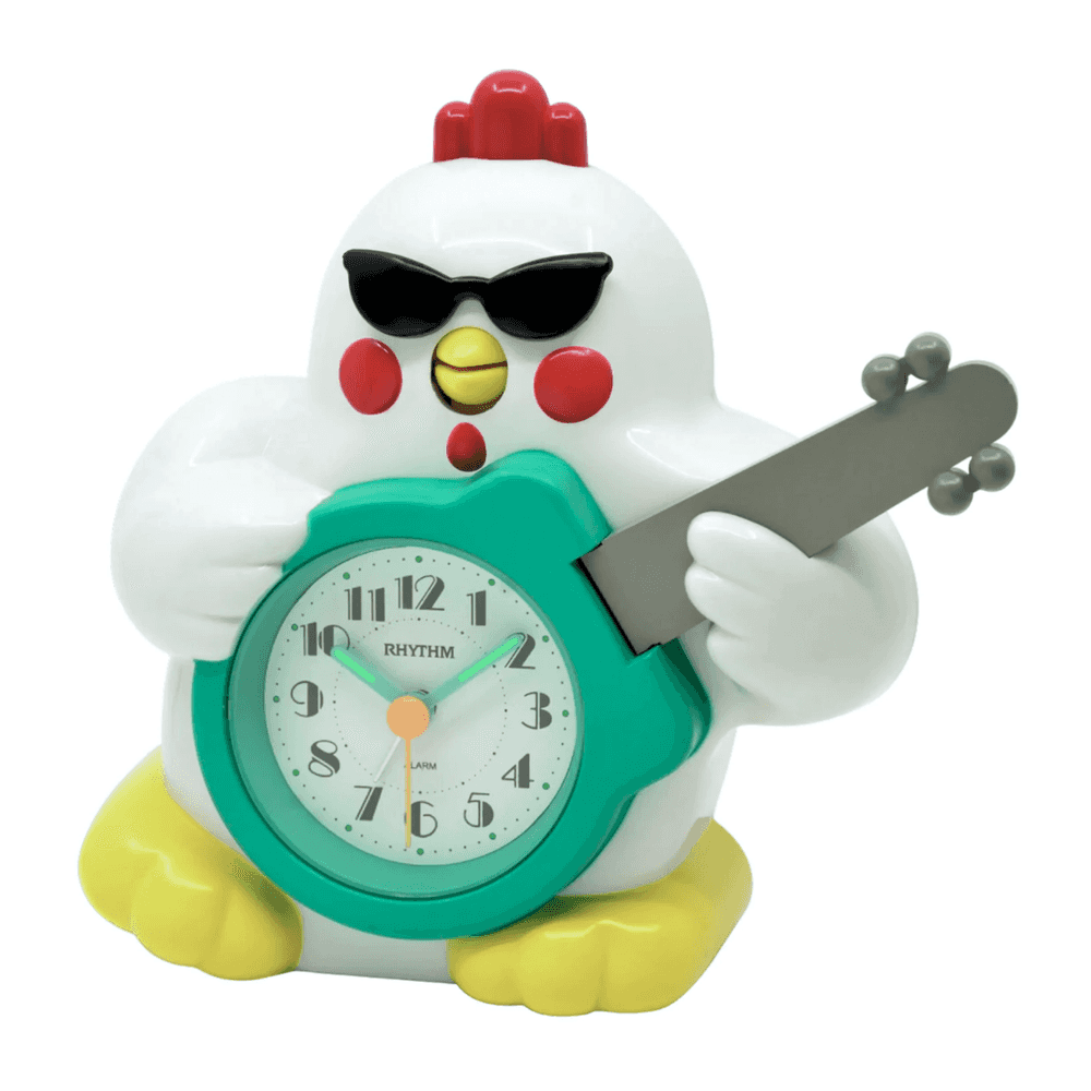 The incredible Rhythm Rock n' Roll Chicken alarm clock.